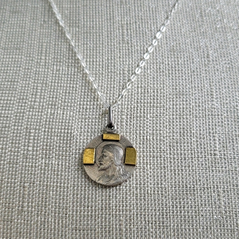 925 sterling silver 14k gold filled Medall